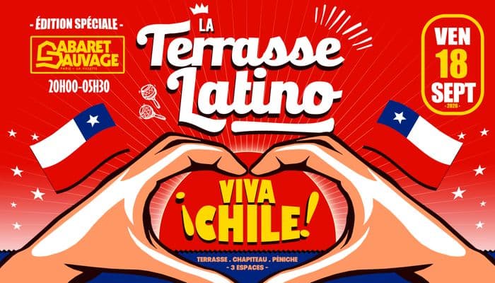 Affiche, La Terrasse Latino ¡Viva Chile!