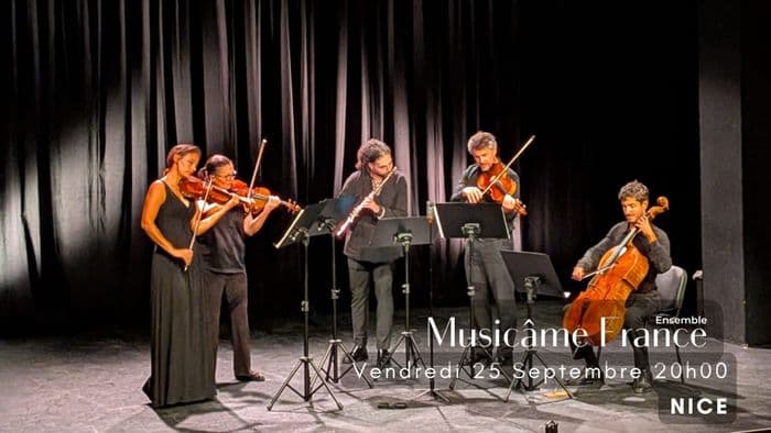 Affiche, Concert à Nice : Ravel, Debussy, Cantemir, Mozart, Wieniawski, Bach, Doppler, Saint-Saëns, Vivaldi