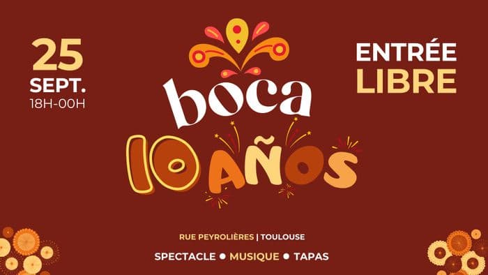 Affiche, BOCA fête ses 10 ans ! Spectacle, DJ set, concert