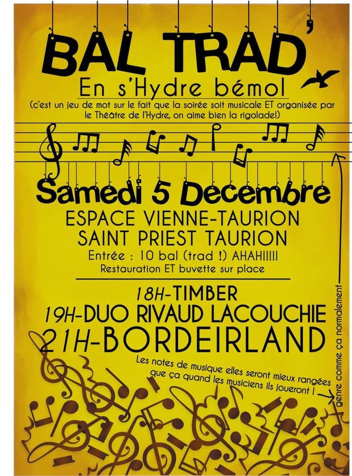 Affiche, Bal'Trad