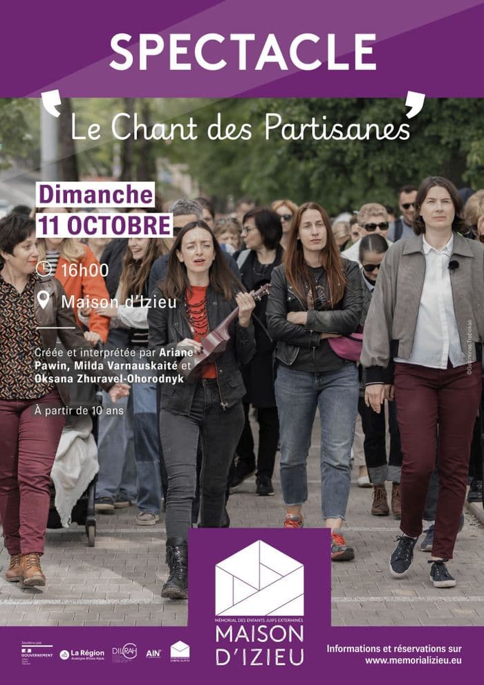 Affiche, Spectacle en déambulation • Le Chant des partisanes