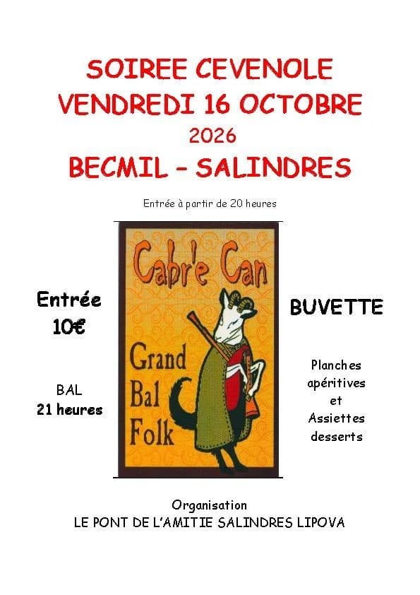 Affiche, BAL Trad' Oc' avec Cabr' e Can