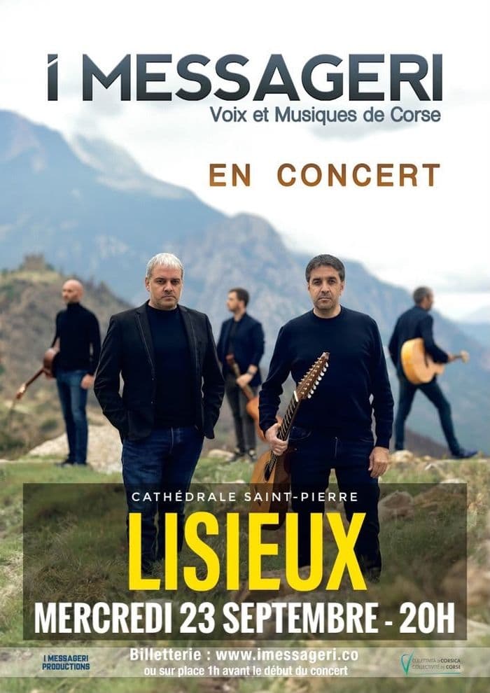 Affiche, Concert groupe I MESSAGERI (Voix et musiques de Corse)