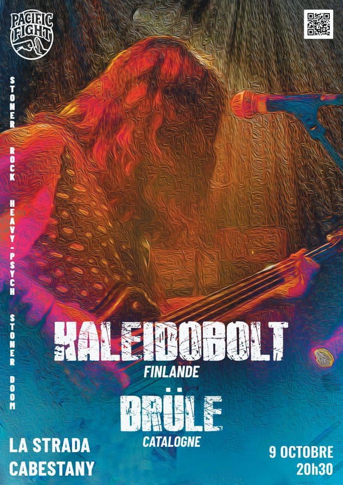 Affiche, KALEIDOBOLT (Fin) ♦ BRÜLE (66) | heavy-psych, stoner rock, stoner doom - @Cabestany