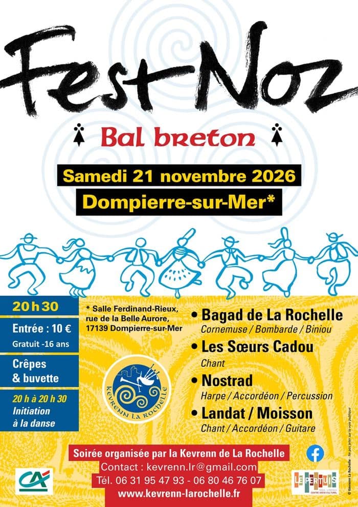 Affiche, Fest Noz - Bal breton