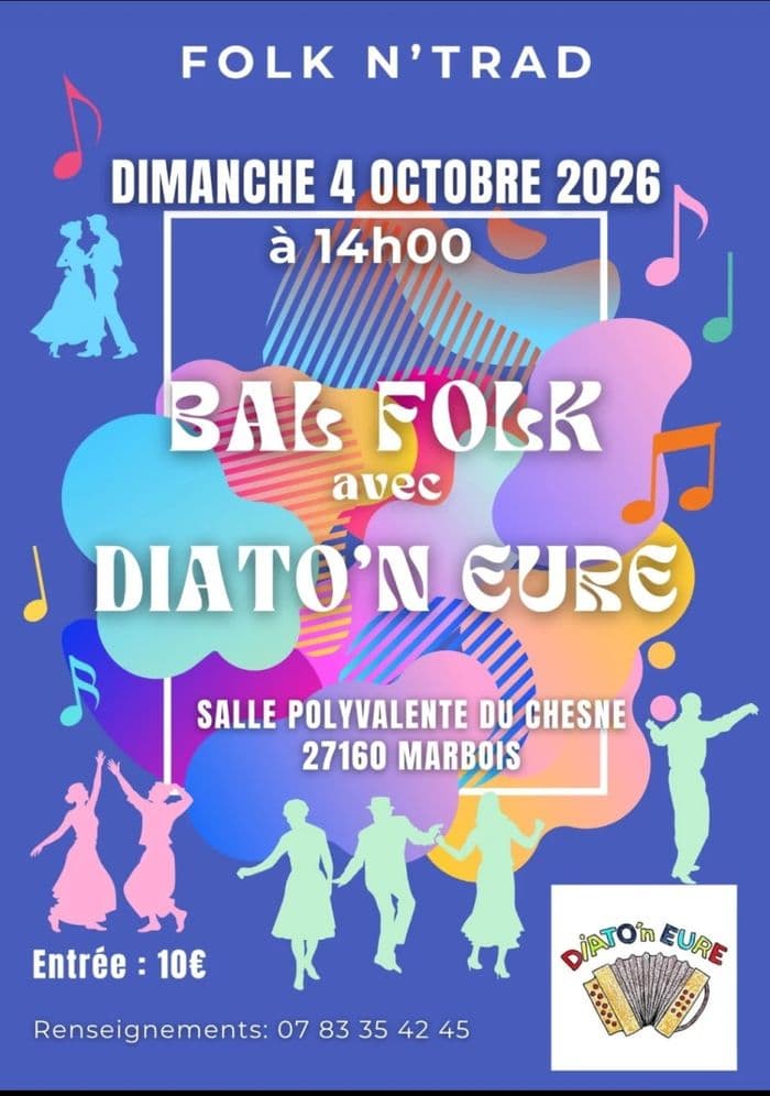 Affiche, bal folk - folk n'trad