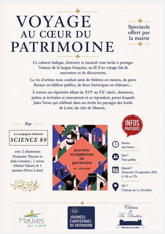 Affiche, Voyage au cœur du patrimoine