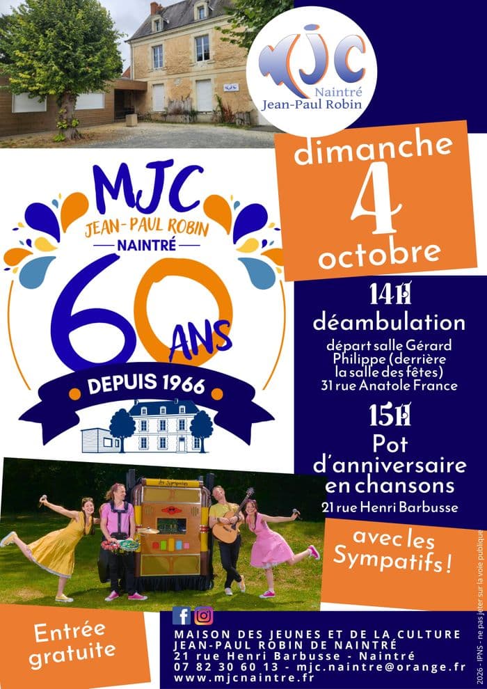 Affiche, Les 60 ans de la MJC