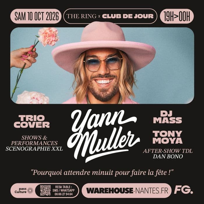 Affiche, THE RING x CLUB DE JOUR w/ Yann Muller, Trio Cover & more