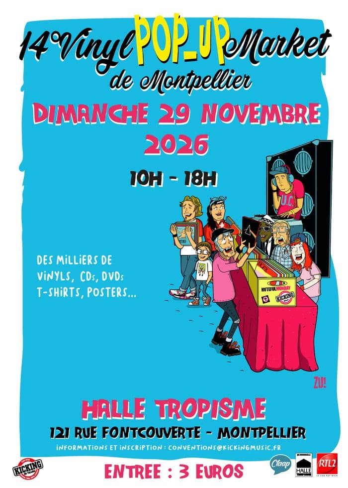 Affiche, 14° Vinyl Pop-Up Market de Montpellier