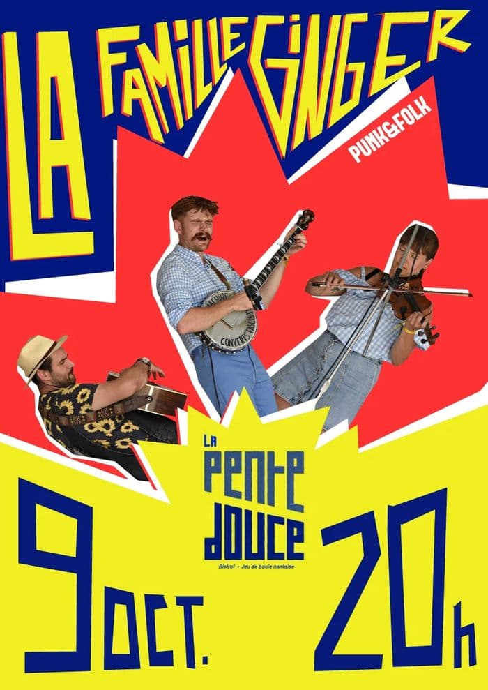 Affiche, La famille ginger à la pente douce
