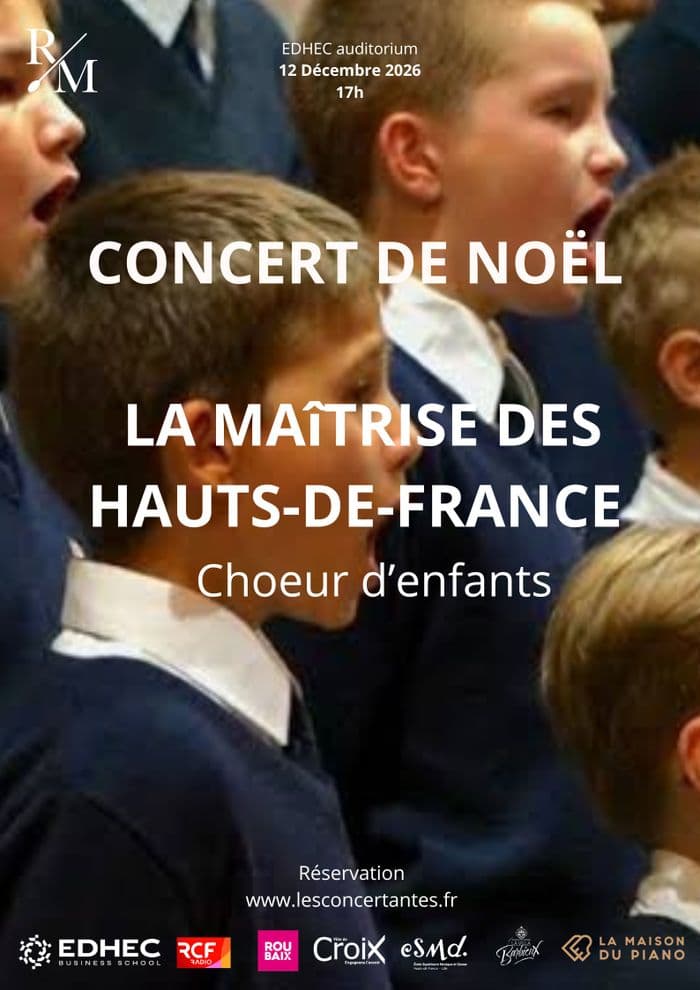 Affiche, Grand concert de Noel : Maîtrise des Hauts-de-France
