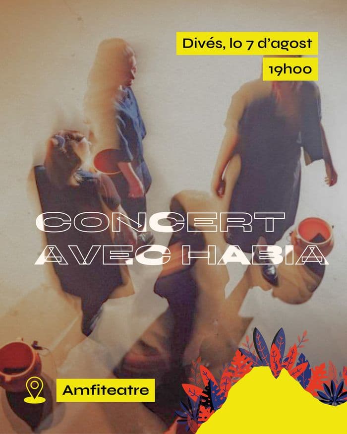 Affiche, Concert avec Habia