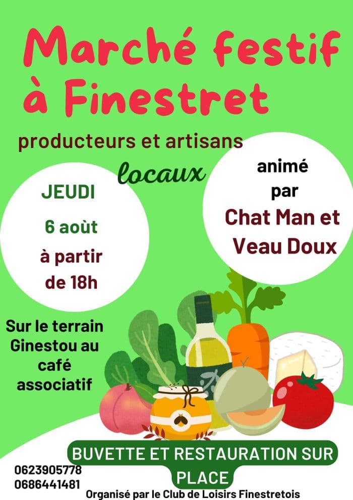 Affiche, MARCHÉ FESTIF