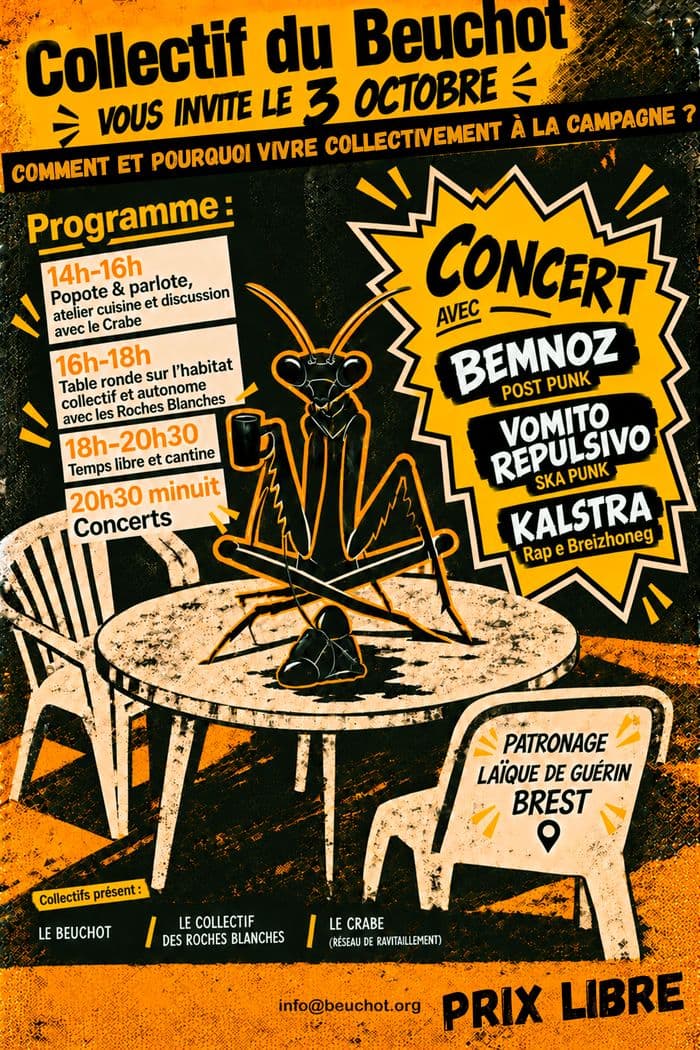 Affiche, Pourquoi et Comment vivre collectivement à la Campagne ?
