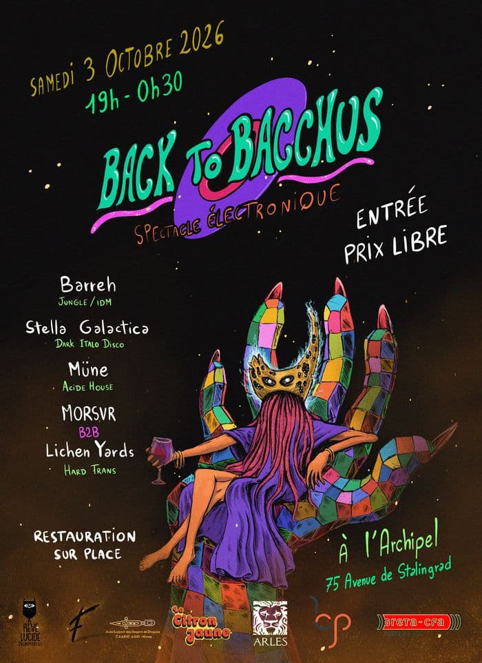 Affiche, Back to Bacchus