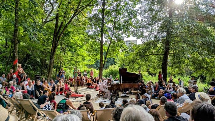 Affiche, Concert de piano « Wonderland » au Moulin de Beauvert