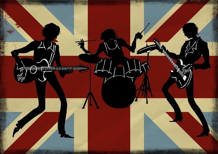 Affiche, Pop rock britannique sur grand écran