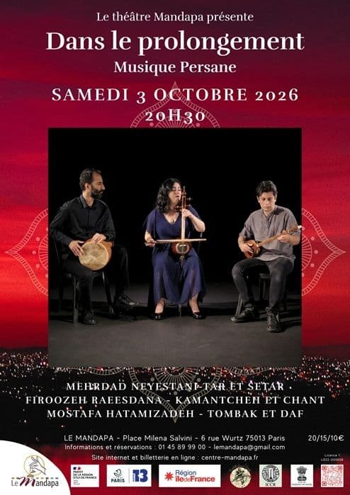 Affiche, Dans le prolongement - Musique Persane