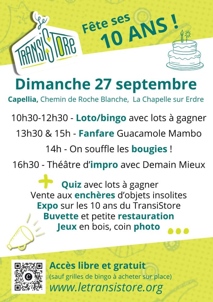 Affiche, Le TransiStore fête ses 10 ans !