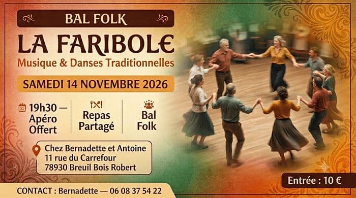 Affiche, bal folk