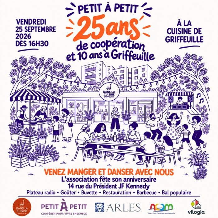 Affiche, Anniversaire de l'association Petit à Petit
