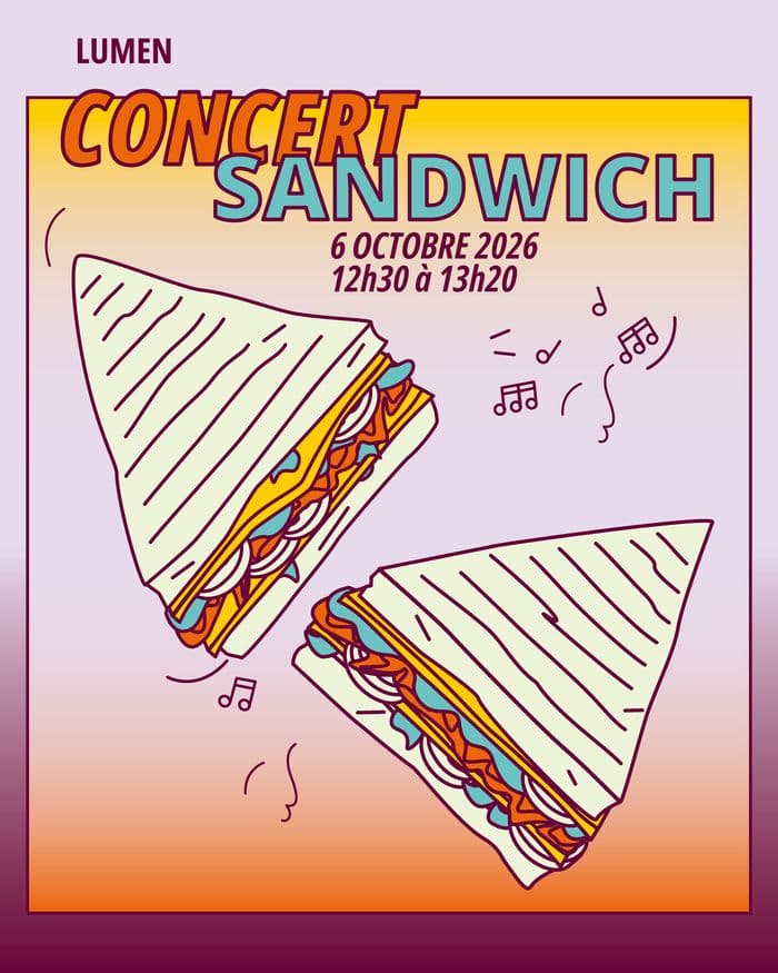 Affiche, Concert-sandwich 06/10/26