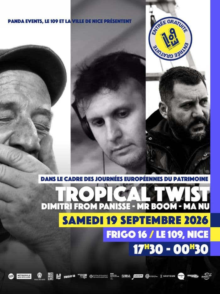 Affiche, Tropical twist : Dj Sets - Dimitri From Panisse, Ma Nu & Mr Boom