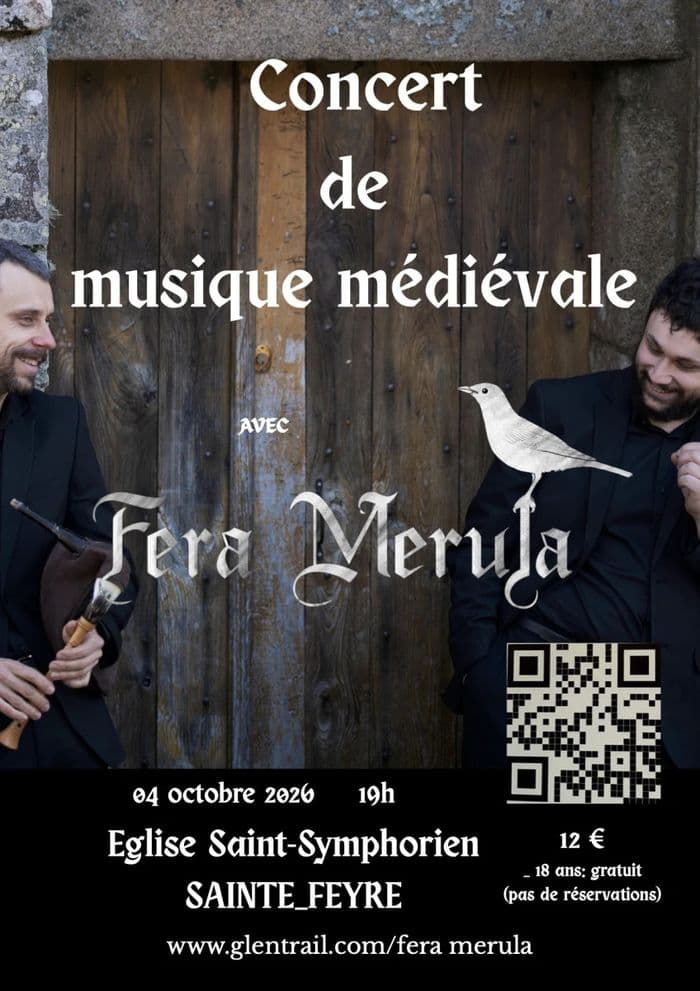 Affiche, concert de musique médiévale