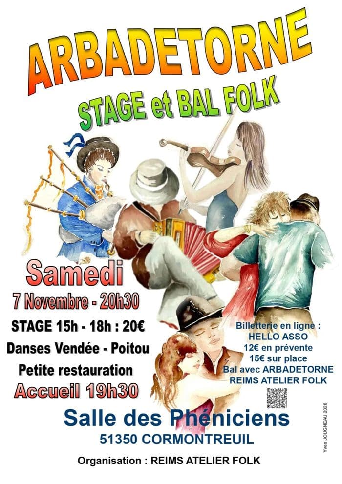 Affiche, Stage et bal folk