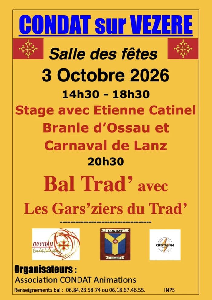 Affiche, Stage et bal trad