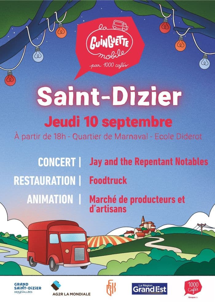 Affiche, La Guinguette mobile à Marnaval