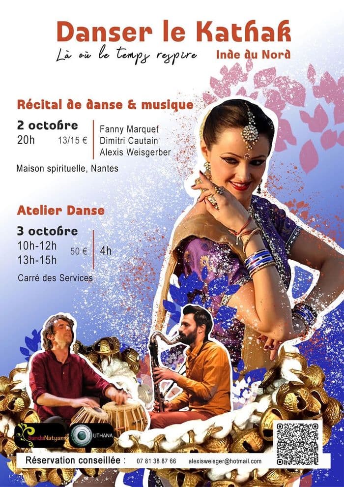 Affiche, Récital de danse Kathak (Inde du Nord)