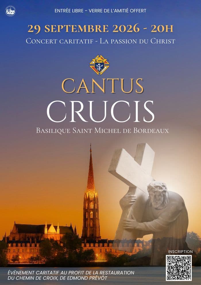 Affiche, Concert caritatif Cantus Crucis