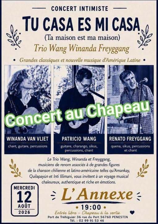 Affiche, Concert intimiste : Tu casa es mi casa