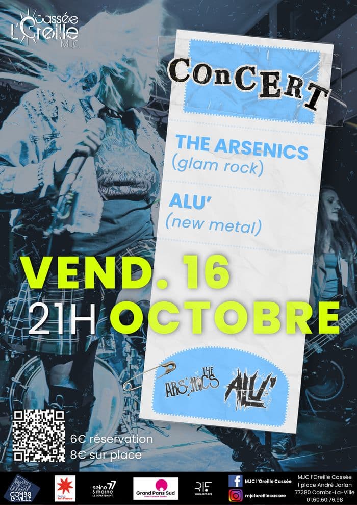 Affiche, Concert : The Arsenics + Alu’