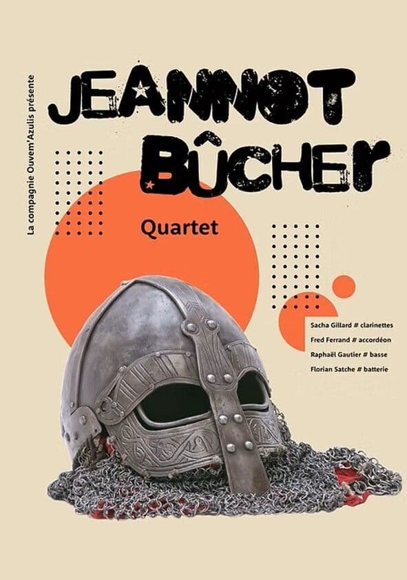 Affiche, Quatre musiciens qui se rencontrent pour un jazz libre et énergique