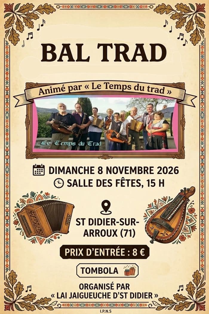 Affiche, Bal Trad