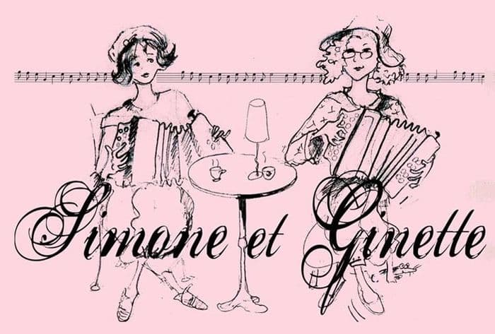 Affiche, Bal-animation par le duo Simone et Ginette