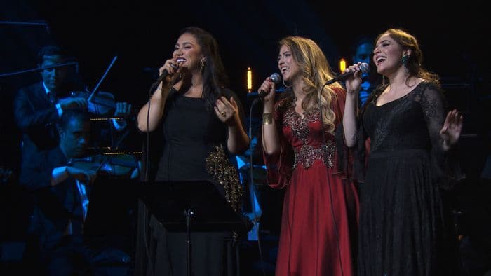 Affiche, Projection - Concert hommage aux grandes divas : Abeer Nehme, Mai Farouk, Dalal Abu Amneh