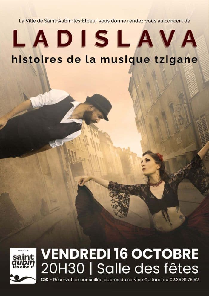 Affiche, Concert de musiques tziganes - Ladislava