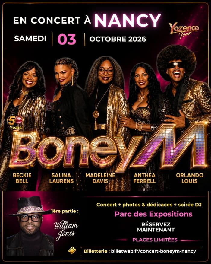 Affiche, Boney M en Concert à Nancy