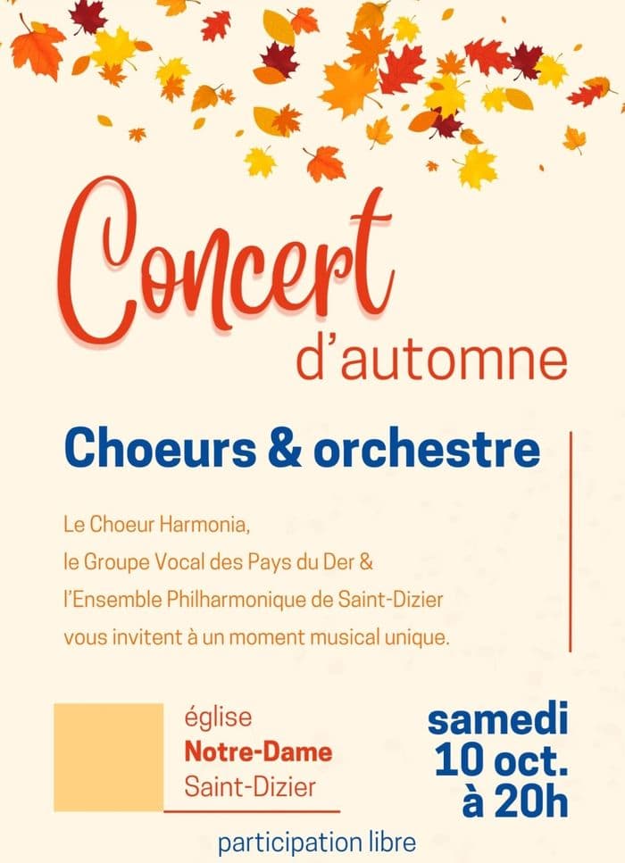 Affiche, Concert d'automne