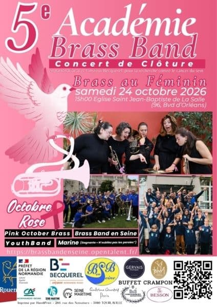 Affiche, Concert de clôture " Brass au féminin"