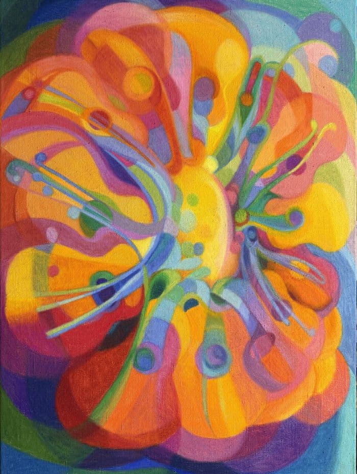Affiche, « Fleur de guitares « pastel de Anne d'Aressy