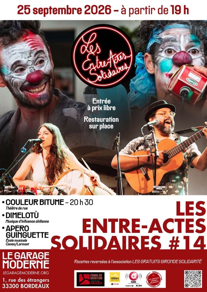 Affiche, Les Entre-Actes Solidaires