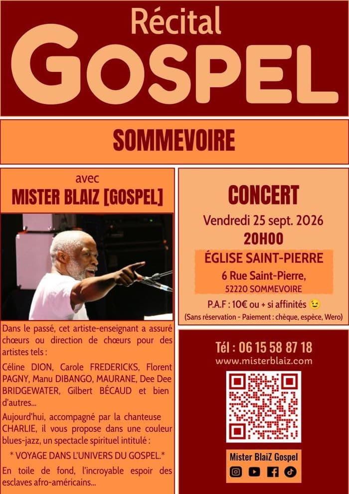 Affiche, Concert gospel