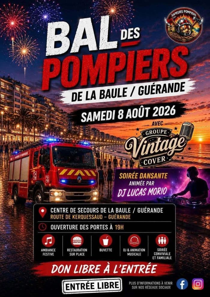 Affiche, Bal des pompiers