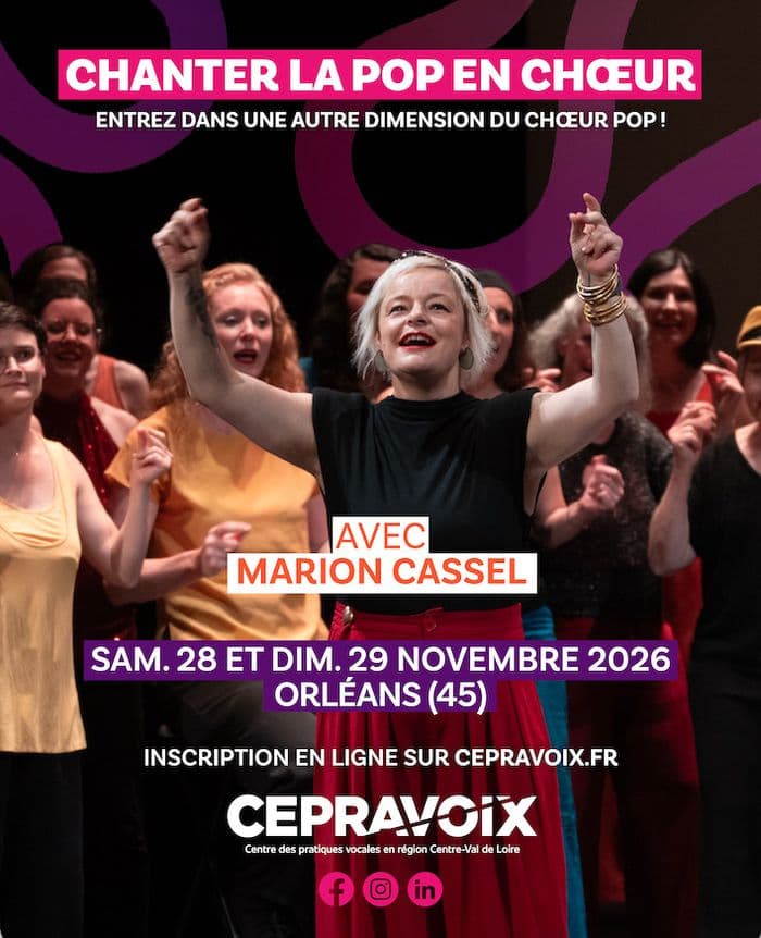Affiche, Chanter la pop en chœur : son, groove et présence