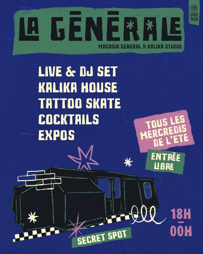 Affiche, La Générale, c’est le QG des mercredis de l’été à Darwin !